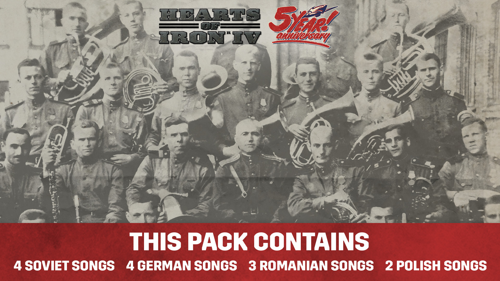 Hearts of Iron IV - Eastern Front Music Pack DLC Steam CD Key $3.15