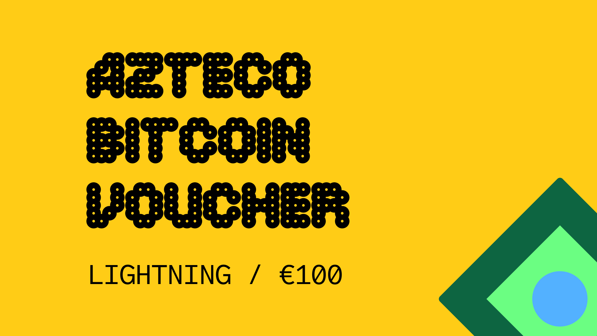 Azteco Bitcoin Lighting €100 Voucher $112.98
