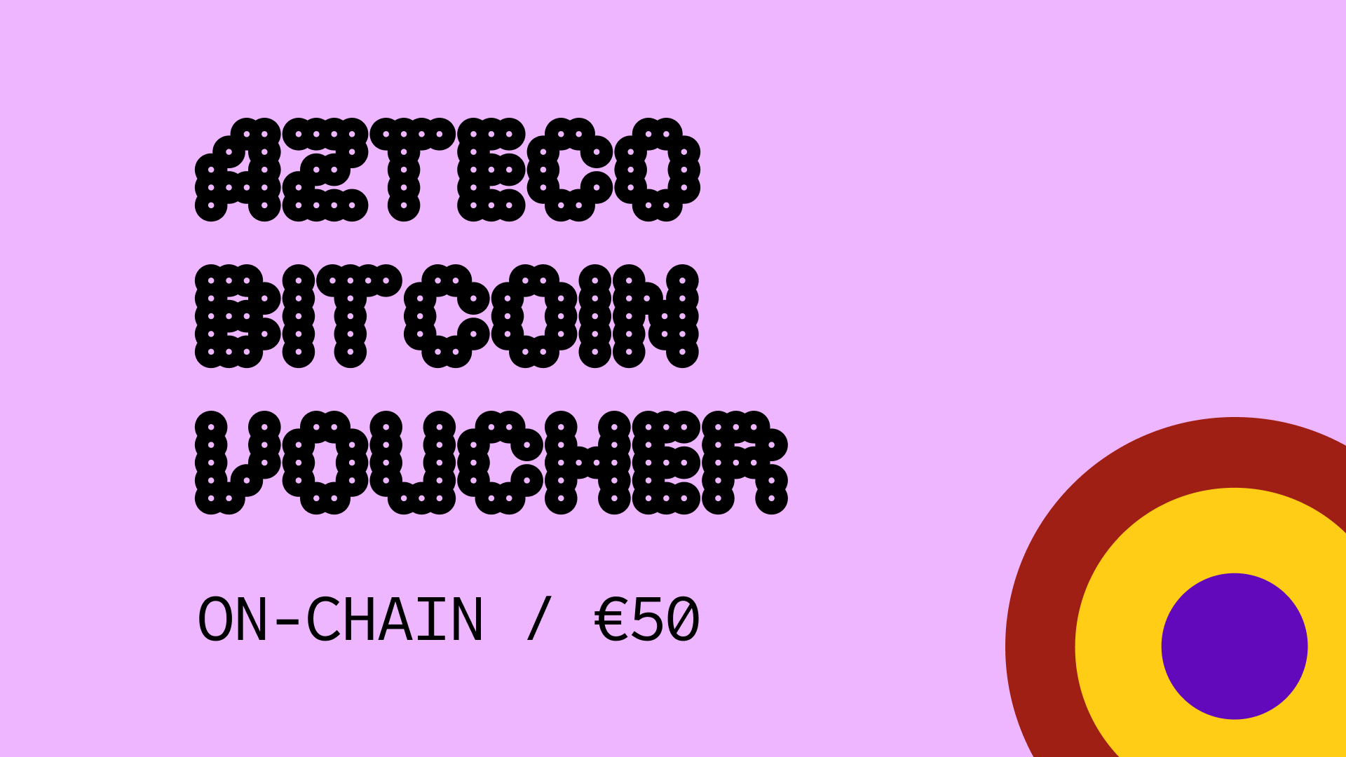 Azteco Bitcoin On-Chain €50 Voucher $56.5