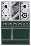 ILVE QDC-90V-MP Green Kitchen Stove <br />60.00x87.00x90.00 cm