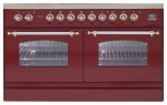 ILVE PDN-1207-MP Red Kitchen Stove <br />60.00x87.00x120.00 cm