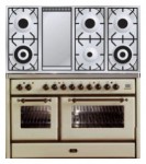 ILVE MS-120FD-MP Antique white Kitchen Stove <br />60.00x93.00x121.60 cm