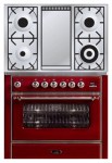 ILVE M-90FD-MP Red Kitchen Stove <br />60.00x92.00x91.10 cm