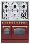 ILVE PDN-906-MP Red Kitchen Stove <br />60.00x87.00x90.00 cm