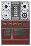 ILVE QDC-90BW-MP Burgundy Кухонная плита <br />60.00x87.00x90.00 см