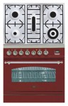ILVE PN-80-VG Red موقد المطبخ <br />60.00x87.00x80.00 سم