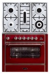 ILVE M-90RD-MP Red Kitchen Stove <br />60.00x85.00x91.00 cm