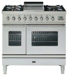 ILVE PDW-90F-VG Stainless-Steel เตาครัว <br />60.00x87.00x90.00 เซนติเมตร
