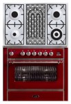 ILVE M-90BD-E3 Red Kitchen Stove <br />60.00x85.00x91.10 cm