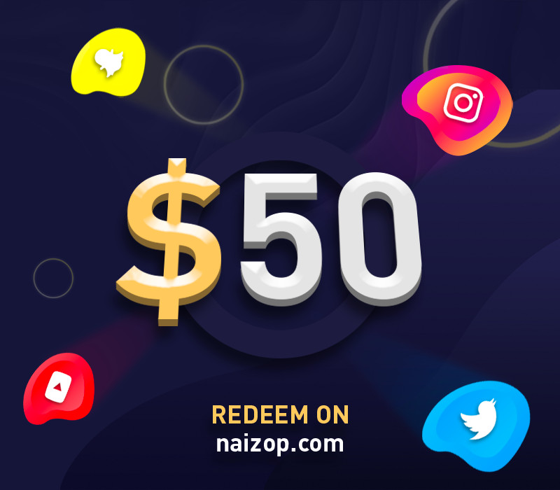 Naizop 50 USD Gift Card $66.09